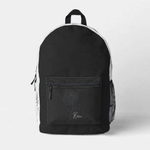 Rosa Minimalist Line Art Bag