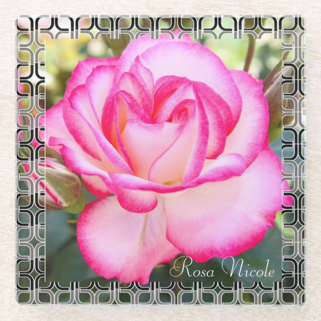 Rosa Nicole [Glass Coaster] Glass Coaster (Front)