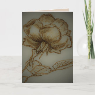 *'Rosa Noir', Thank you for Loving me. As is. Holiday Card