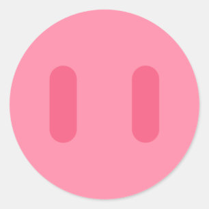 Rosa Nose Classic Round Sticker