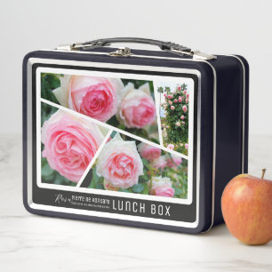 Rosa Pierre de Ronsard Metal Lunch Box
