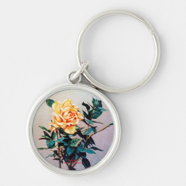 Rosa/Rose Key Ring (Front)