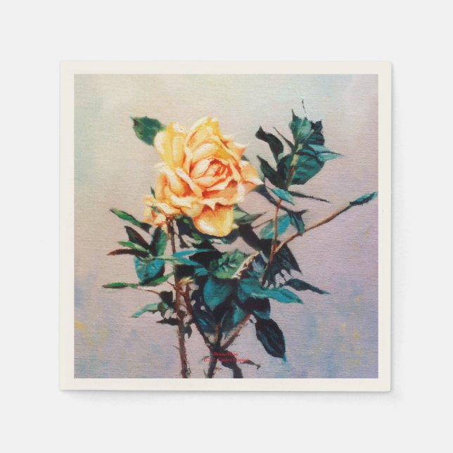 Rosa/Rose Napkin (Front)