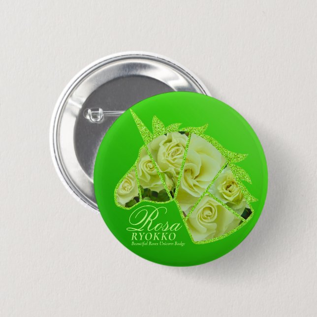 Rosa Ryokko 6 Cm Round Badge (Front & Back)