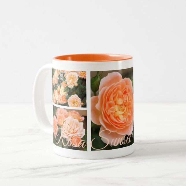 Rosa Sunset Memory：Two‐tone Mug (Front Left)