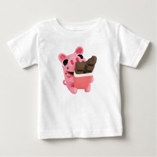 Rosa the Pig Chocolate Baby T-Shirt