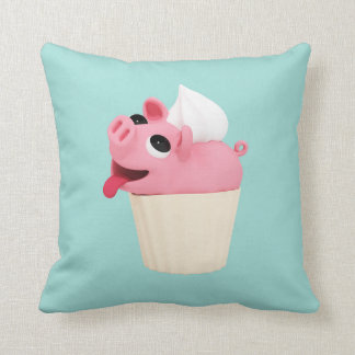 Rosa the Pig cup cake Cushion
