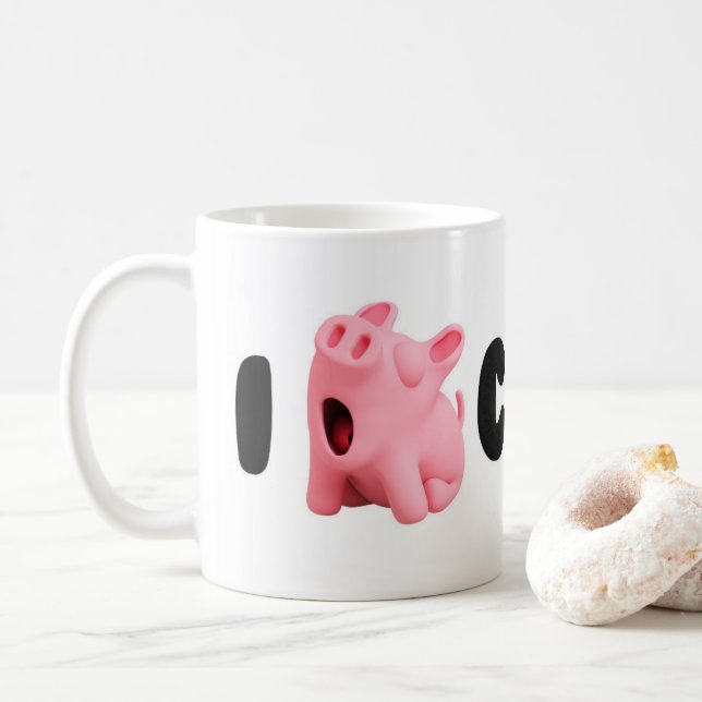 Rosa the Pig I Rosa Lazy Coffee Mug (With Donut)