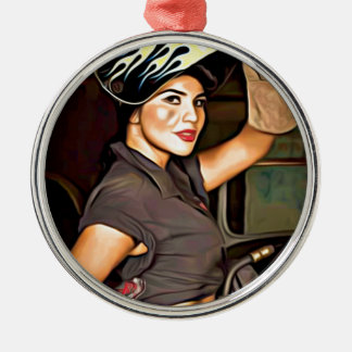 Rosa-the-welder Metal Tree Decoration