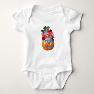 Rosabella Floral Pumpkin Graphic  Baby Bodysuit