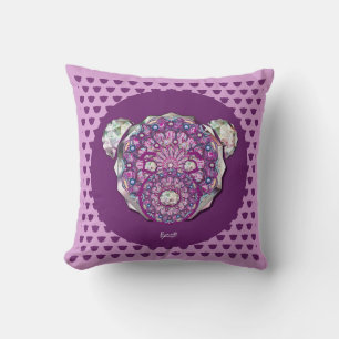 Rosace blue or red for baby&child cushion