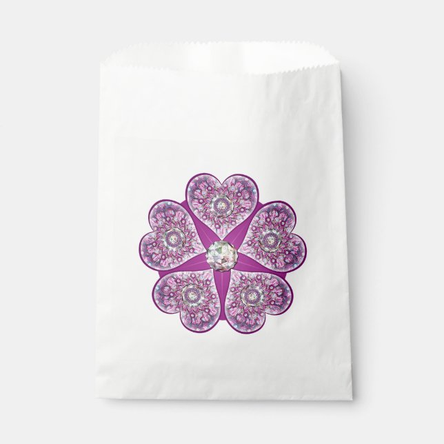 Rosace blue or red for baby&child favour bags (Front)