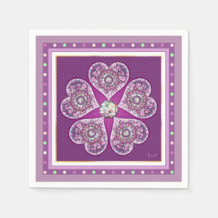 Rosace blue or red for baby&child napkin