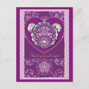 Rosace blue or red for baby&child postcard