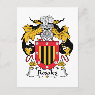 Rosales Family Crest Postcard