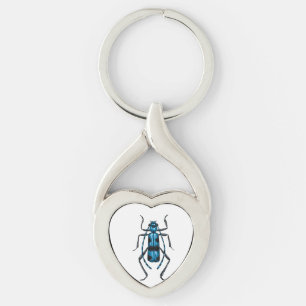 Rosalia Alpina beetle Key Ring