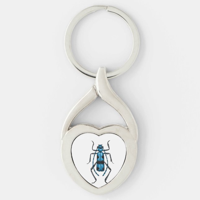 Rosalia Alpina beetle Key Ring (Front)