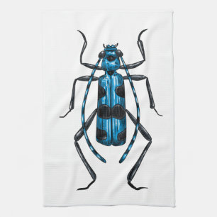 Rosalia Alpina beetle Tea Towel