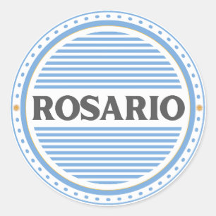 Rosario City Pride Emblem – Argentine Identity Classic Round Sticker