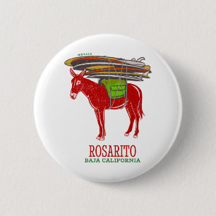 Rosarito Baja California Mexico 6 Cm Round Badge