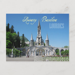 Rosary Basilica, Lourdes, France Postcard