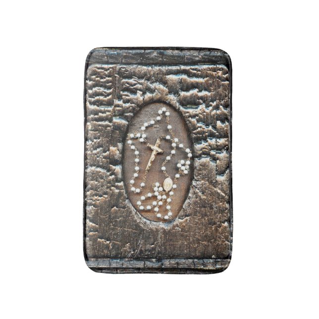 Rosary Bath Mat (Front Vertical)
