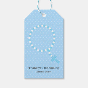 Rosary beads * choose background colour gift tags