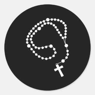 Rosary Classic Round Sticker