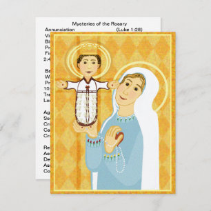 Rosary Flat Card