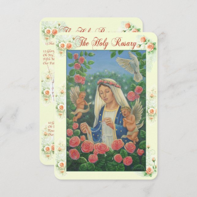 Rosary Prayer Card (Front/Back)