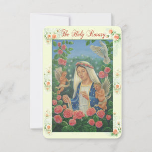 Rosary Prayer Card with my Original Artwork 