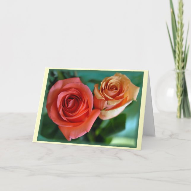"Rosas Rosadas" Card (Front)