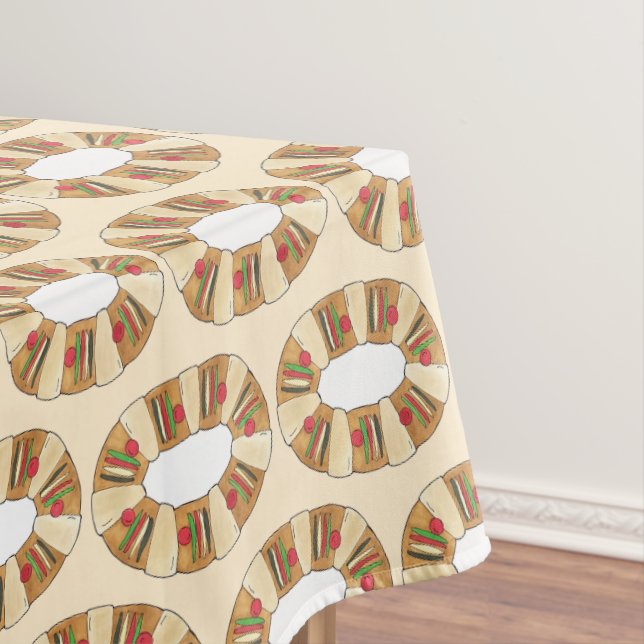 Rosca de Reyes Mexican Three Kings Bread Tablecloth (In Situ)