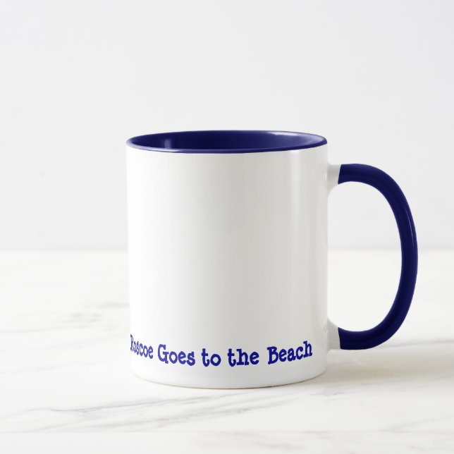 Roscoe goes to the Beach Mug (Right)