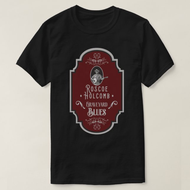 Roscoe Holcomb Old Time Music T-Shirt Sticker (Design Front)