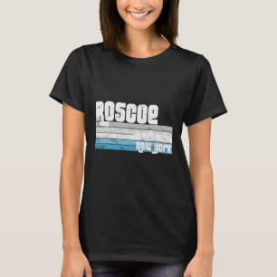 Roscoe New York Ny Retro Vacation Skiing Hiking Sn T-Shirt