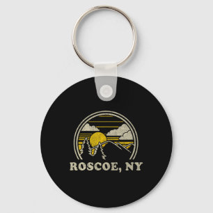 Roscoe New York Ny T Shirt Vintage Hiking Mountain Key Ring