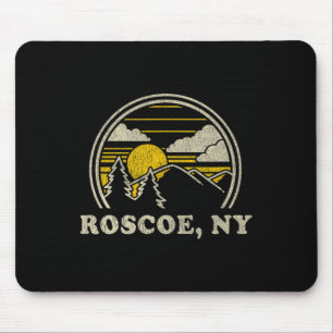 Roscoe New York Ny T Shirt Vintage Hiking Mountain Mouse Mat