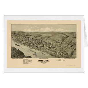 Roscoe, PA Panoramic Map - 1902