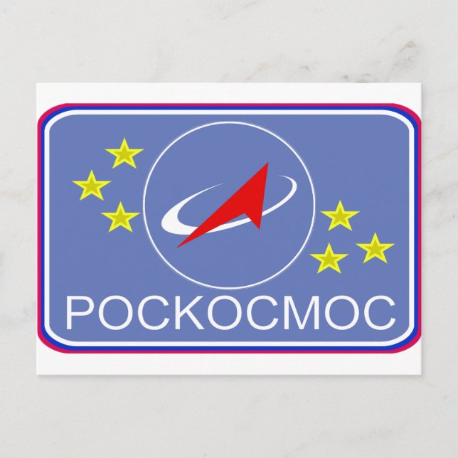 Roscosmos Flight Patch Postcard (Front)