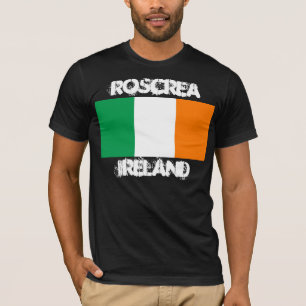 Roscrea, Ireland with Irish flag T-Shirt