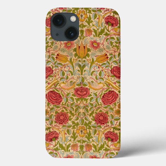 Rose, 1883 by William Morris Case-Mate iPhone Case (Back)