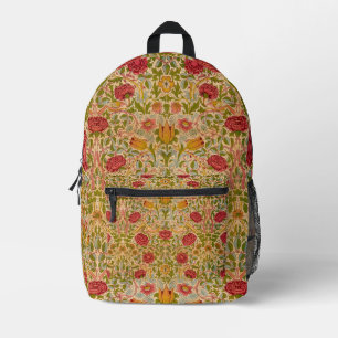 Rose, 1883 by William Morris Printed Backpack