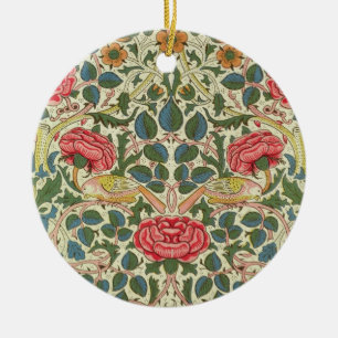 'Rose', 1883 (printed cotton) Ceramic Tree Decoration