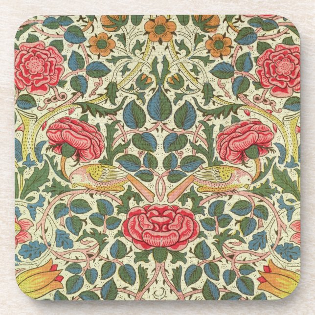 'Rose', 1883 (printed cotton) Coaster (Front)