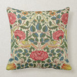 'Rose', 1883 (printed cotton) Cushion<br><div class="desc">Image:27862  'Rose',  1883 (printed cotton). Morris,  William (1834-96). Private Collection.  Art,  Fine Art.</div>
