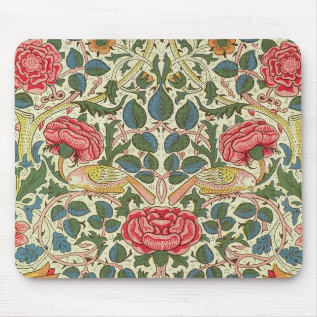 'Rose', 1883 (printed cotton) Mouse Mat (Front)