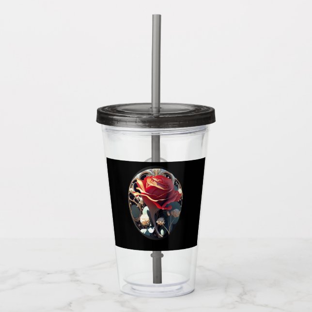 ROSE #1 ACRYLIC TUMBLER (Front)
