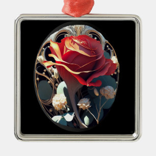 ROSE #1 METAL TREE DECORATION