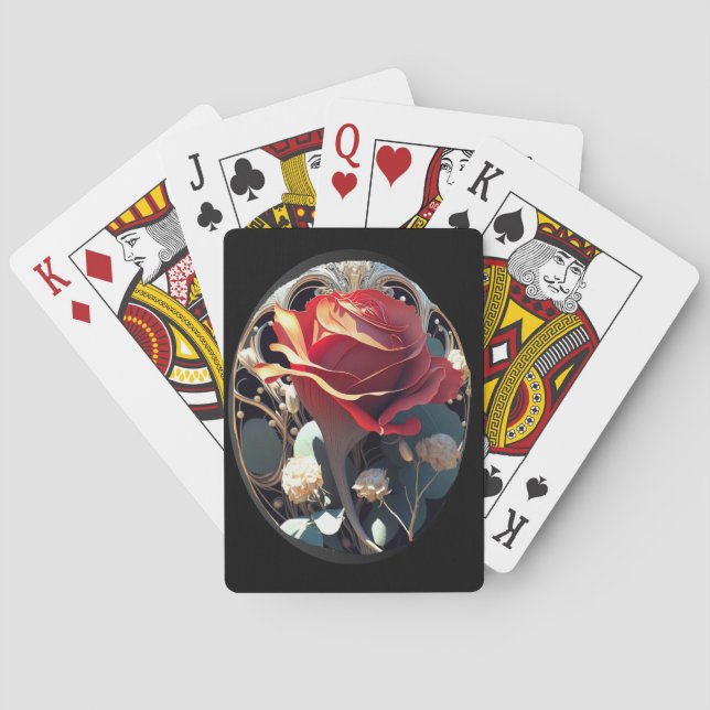 ROSE #1 PLAYING CARDS (Back)